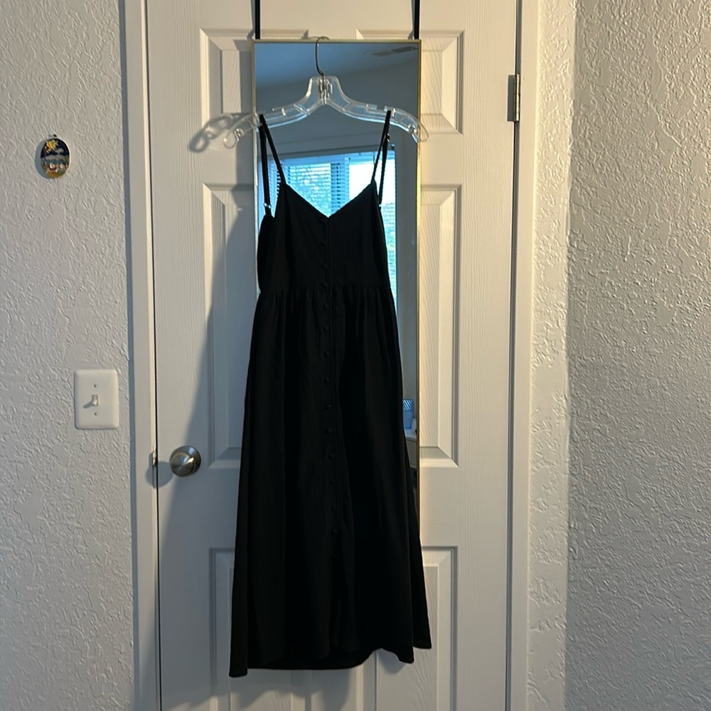 Target black midi dress with back bow!